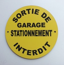 panneau SORTIE DE GARAGE