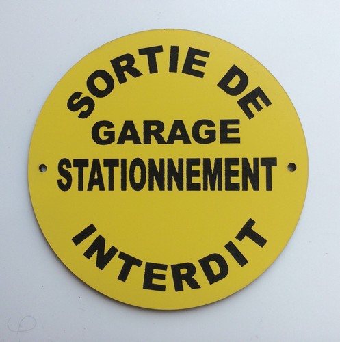 Panneau sortie garage - panneau,