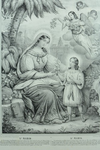 Grande lithographie gravure