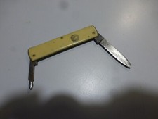 canif publicitaire bakélite vintage Champagne CANARD DUCHENE LUDES 2 lames