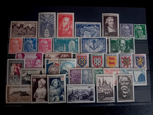 France 35 timbres annee - france++++35,