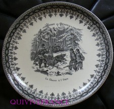 ASS120 - ASSIETTE VOYAGE EN RUSSIE la chasse à l'ours - TERRE DE FER HB & CIE