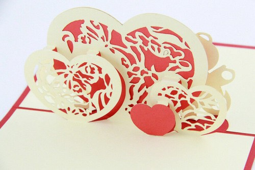 Carte voeux pop 3d fait - de,