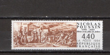 Timbre / Stamp Nicolas Poussin: Moïse et les filles de Jethro  Neuf ** MNH