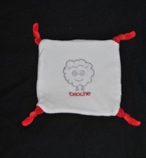 Doudou mouton carré plat