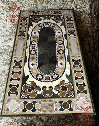 Marble table top inlay art - table,