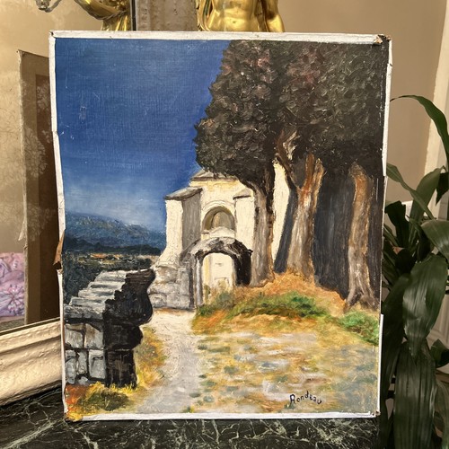 Tableau huile sur panneau - huile,