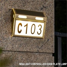 Enseigne lumineuse à LED pour maison, rue, adresse, numéro, plaque, éclairage