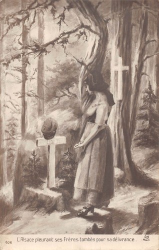 Cpa patriotique l alsace - cpa,