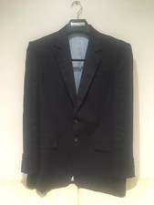 Veste en lin bleu marine