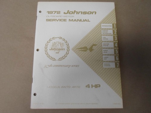 1972 johnson hors bord - johnson, service