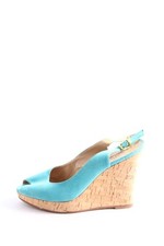 BUFFALO LONDON Sandales à talons hauts et plateforme Dames T EU 40 bleu cadet