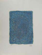 Mark TOBEY : Composition bleue, Sérigraphie originale signée