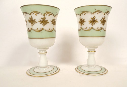 Paire grands verres pied - paire,