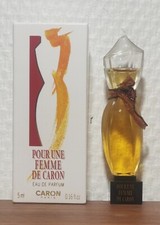 Eau de Parfum Pour une Femme de Caron 5 ml. Sérigraphie. Boite. Très bon état 