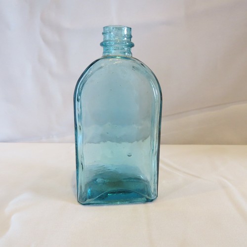 Vintage glass medicine bottle - glass,