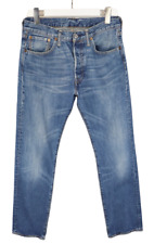 Jeans Levi's 501 Pour Homme W31/L32 Droit Effet Décoloré Denim