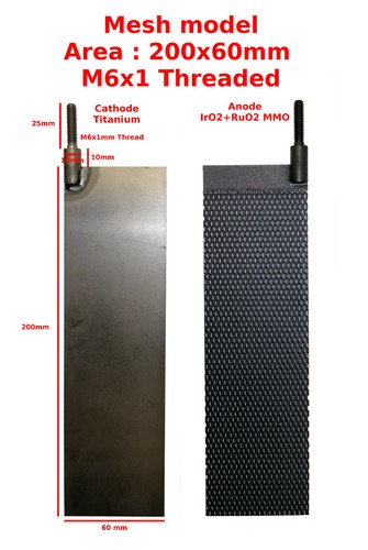 Mmo anode cathode electrodes - mmo, +