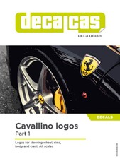 DECAL 1/24 LOGOS FERRARI-