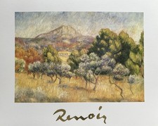 Pierre-Auguste RENOIR - Le Mont Sainte-Victoire - AFFICHE / POSTER - 30x24cm