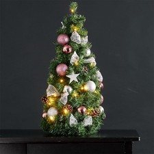 Décoration Sapin de Noël Guirlande Lumineuse Bijou Noël Étoile Bille LED H 65 CM