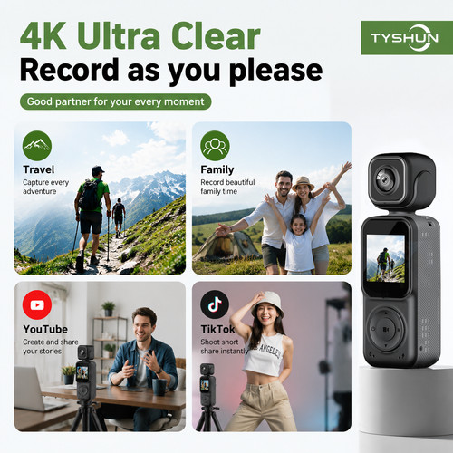 Tyshun pocket vlog camera - tyshun,