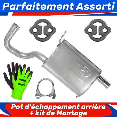Pot échappement arrière - pot,