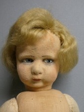 Poupée ancienne: Rare poupée en feutre (feutrine) type Lenci 45 cm 1925/1930.