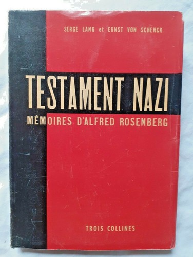 Testament nazi mémoires d - mémoires, d'
