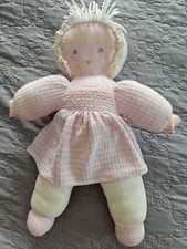 Doudou Poupée Chiffon Vintage COROLLE Rose 40 Cm