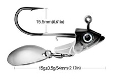 tête plombée PROBEROS 15gr avec palette