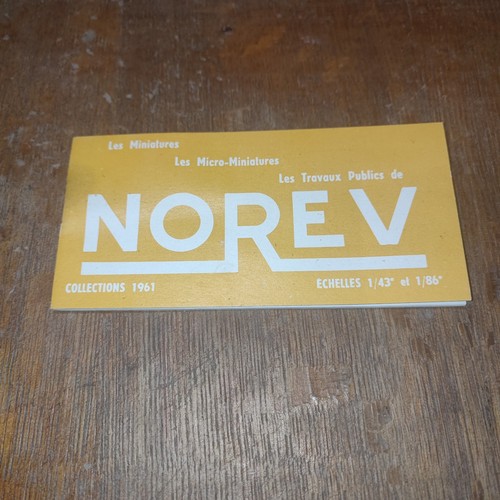 Ancien catalogue norev - ancien,