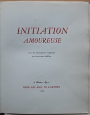 CURIOSA [Suzanne BALLIVET] Initiation Amoureuse 24 gravures libres 1/200 ex. num