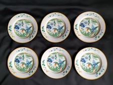 Pier Import / 6 petites assiettes modèle exotique ARA Japon / Lot N°1 Hermès