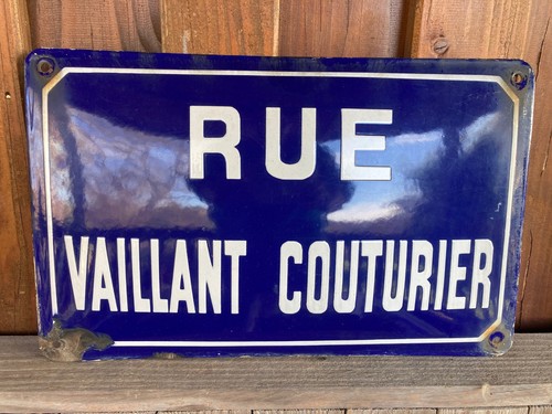 Ancienne plaque rue - ancienne,