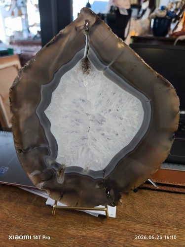 Tranche agate naturelle aux - naturelle,