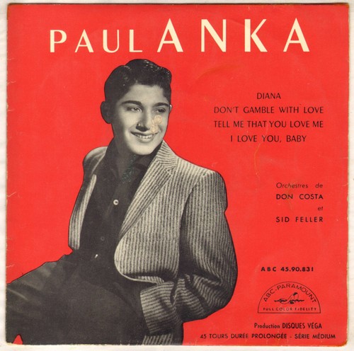 Paul anka diana 1957 - "diana", ep