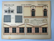 Imagerie d'EPINAL Petites Constructions PELLERIN  N 1325 ATELIERS INDUSTRIELS 