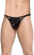 String homme noir wetlook - homme,