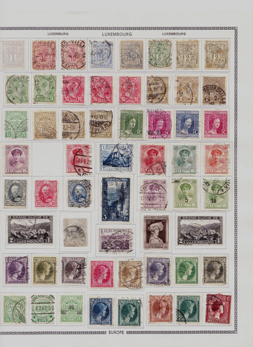 Lot timbres luxembourg - timbres,