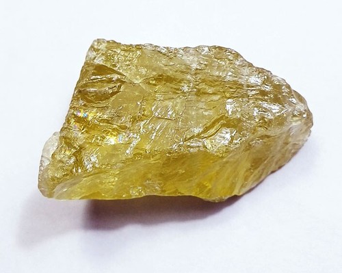 Topaze jaune naturelle brute - jaune,