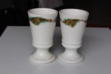 Anciens mazagrans Porcelaine épaisse parfait état époque art déco 1930 brûlot