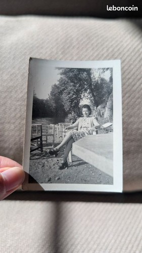 Photo ancienne snapshot femme - photo,