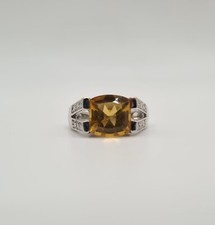 Bague or blanc 18 carats