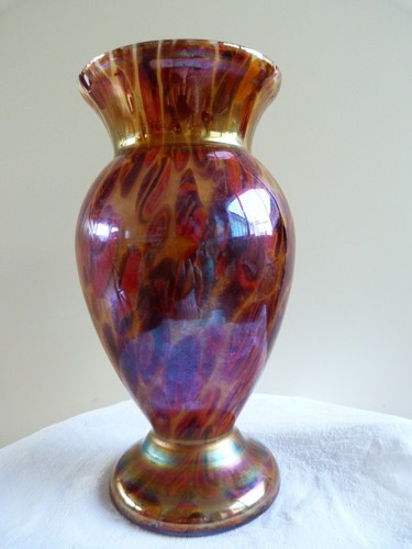 Vase verre irisé style - , kralik