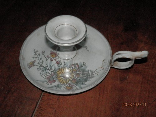 Ancien bougeoir tole