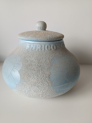 Rare pot couvert céramique - pot,