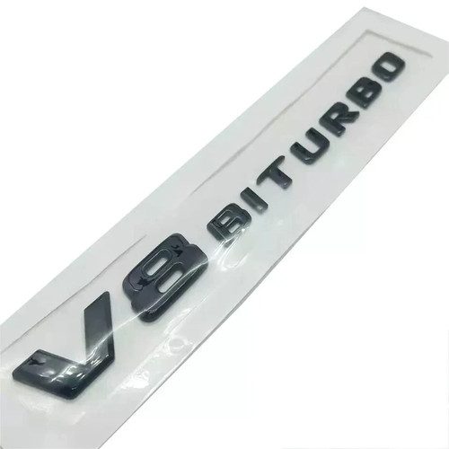 Mercedes biturbo noir badge - biturbo,