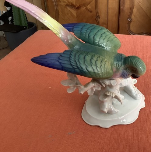 Saxon porcelain bird - porcelain,