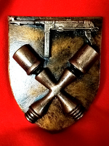Blason grenade manche mp - blason,